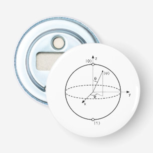 Bloch Bereich Quantum biss (Qubit) Physik/Mathe Flaschenöffner