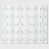 Bloch Bereich | Quantum biss (Qubit) Physik/Mathe Geschenkpapier (Flach)