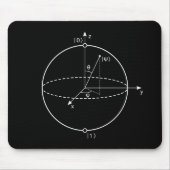 Bloch Bereich | Quantum biss (Qubit) Physik/Mathe Mousepad (Vorne)