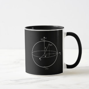 Bloch Bereich   Quantum biss (Qubit) Physik/Mathe Tasse