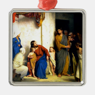 Bloch - Lass die kleinen Kinder auf mich Ornament Aus Metall