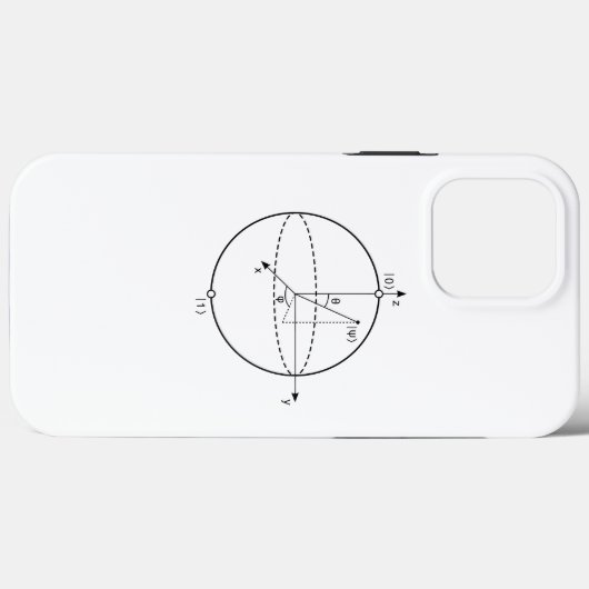 Bloch Sphere | Quantenbit (Qubit) Physik / Mathema Case-Mate iPhone Hülle (Rückseite (Horizontal))
