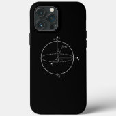 Bloch Sphere | Quantenbit (Qubit) Physik / Mathema Case-Mate iPhone Hülle (Rückseite)