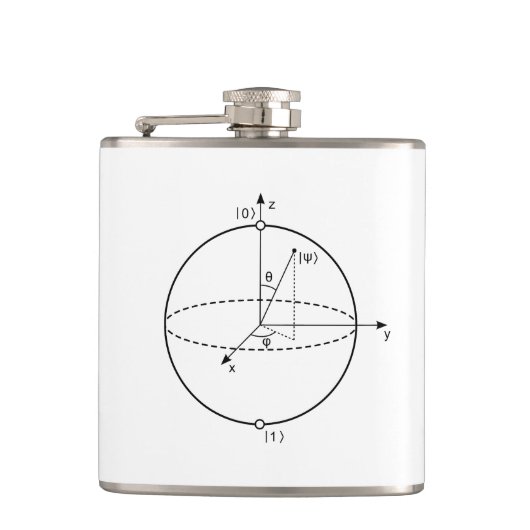 Bloch Sphere | Quantenbit (Qubit) Physik / Mathema Flachmann (Vorderseite)