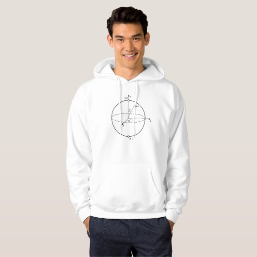 Bloch Sphere | Quantenbit (Qubit) Physik / Mathema Hoodie (Vorne ganz)