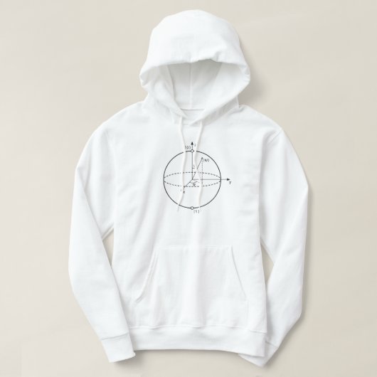 Bloch Sphere | Quantenbit (Qubit) Physik / Mathema Hoodie (Design vorne)
