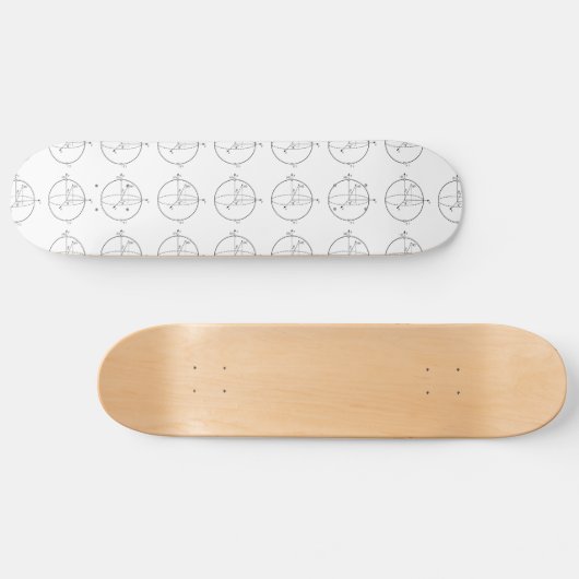 Bloch Sphere | Quantenbit (Qubit) Physik / Mathema Skateboard (Horizontal)