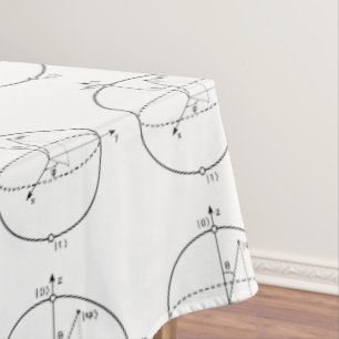 Bloch Sphere Quantenbit (Qubit) Physik / Mathema Tischdecke