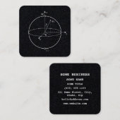 Bloch Sphere | Quantum Bit (Qubit) Physics / Math Quadratische Visitenkarte (Vorne/Hinten)