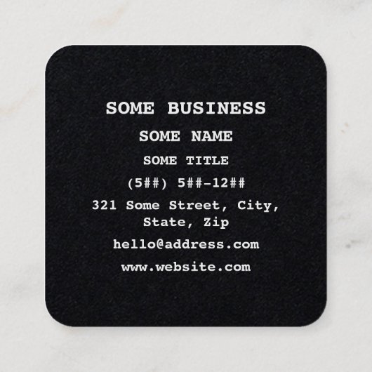 Bloch Sphere | Quantum Bit (Qubit) Physics / Math Quadratische Visitenkarte (Rückseite)