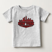 Block-Art-Skript Brooklyns New York | Baby T-shirt (Vorderseite)