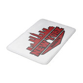 Block-Art-Skript Brooklyns New York | Badematte (Schrägansicht)