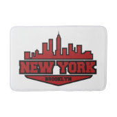 Block-Art-Skript Brooklyns New York | Badematte (Vorderseite)