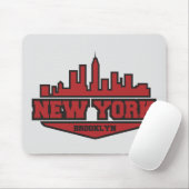 Block-Art-Skript Brooklyns New York | Mousepad (Mit Mouse)