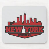 Block-Art-Skript Brooklyns New York | Mousepad (Vorne)