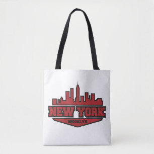 Block-Art-Skript Brooklyns New York Tasche