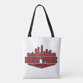 Block-Art-Skript Brooklyns New York | Tasche (Rückseite)