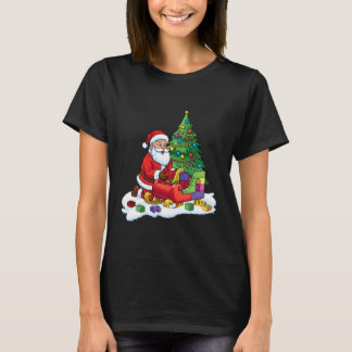 Block Building Christmas Builder Brick Master Bric T-Shirt