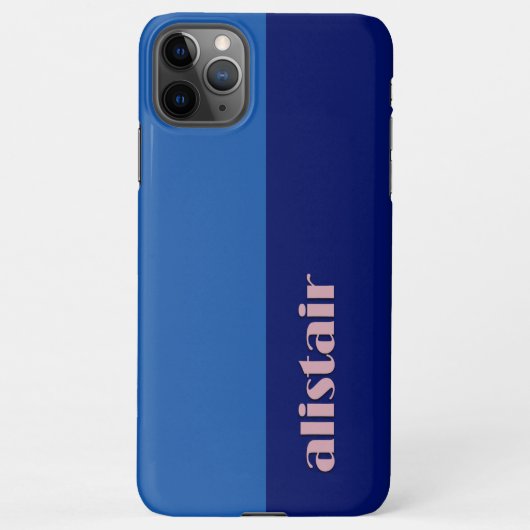 Block Colours With Personalization iPhone Hülle (Rückseite)