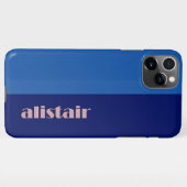 Block Colours With Personalization iPhone Hülle (Rückseite (Horizontal))