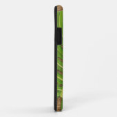 Block-Druck-Palme auf Weidenhintergrund Case-Mate iPhone Hülle (Hinten/Rechts)