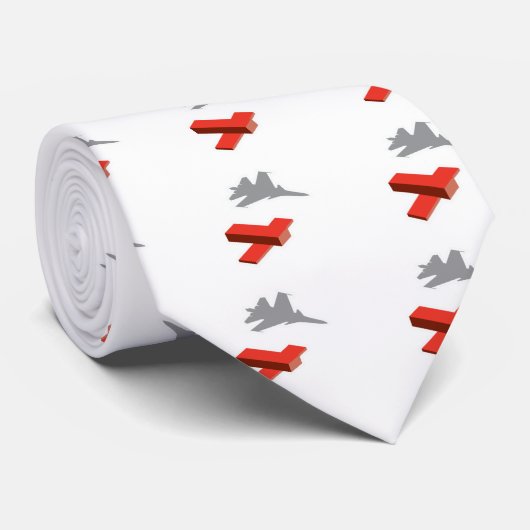 Block-Flugzeug Krawatte (Gerollt)