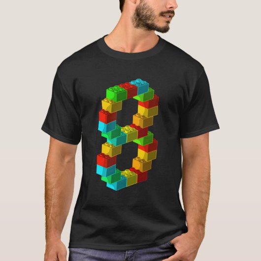 Block-Gebäude 8. 8 T-Shirt (Vorderseite)