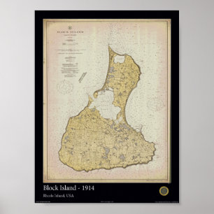Block-Insel 1914 Poster