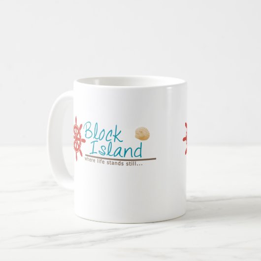Block-Insel-Ferien-Tasse Tasse (Vorderseite Links)