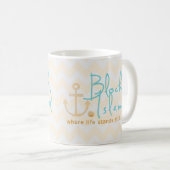 Block-Insel-Geschenk Tasse (VorderseiteRechts)
