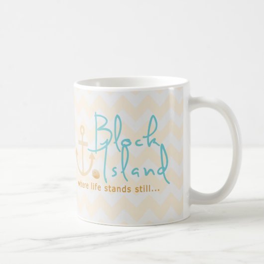 Block-Insel-Geschenk Tasse (Rechts)