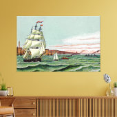 Block-Insel-große eingewickelte Leinwand (Insitu (Wohnzimmer))