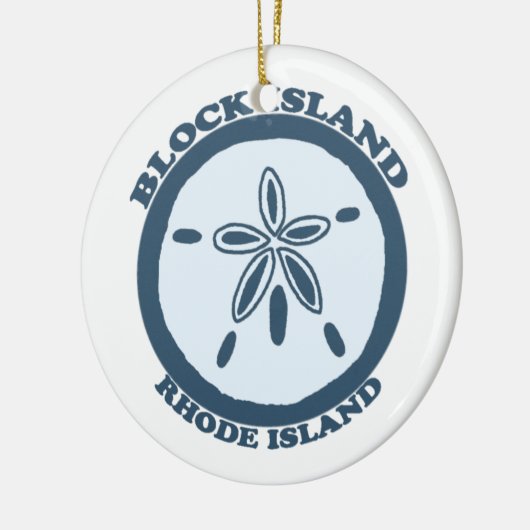 Block-Insel Keramik Ornament (Links)