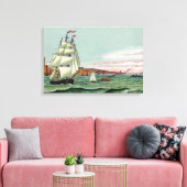 Block-Insel-kleine eingewickelte Leinwand (Insitu (Wohnzimmer))