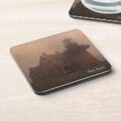 Block-Insel-Leuchtturm Getränkeuntersetzer (Linke Seite)