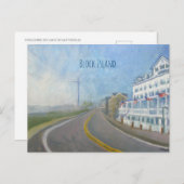 Block-Insel-Postkarte, hereinkommender alter Hafen Postkarte (Vorne/Hinten)