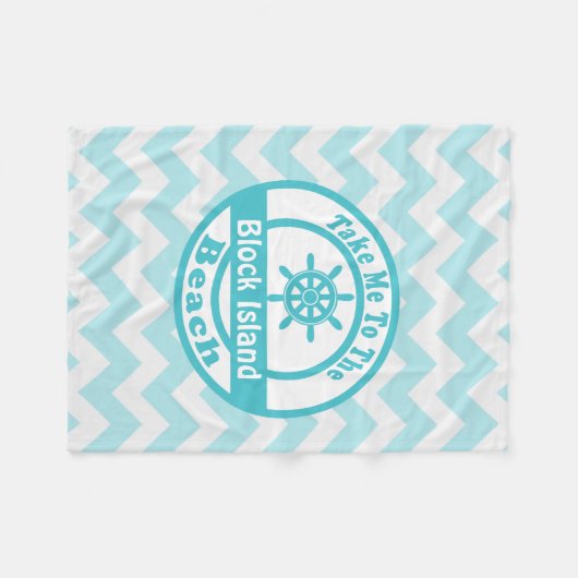 Block-Insel-Strand-Decke Fleecedecke (Vorderseite (Horizontal))