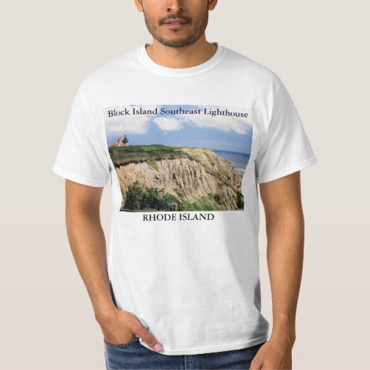 Block-Insel-Südostleuchtturm, RI T - Shirt (Vorderseite)