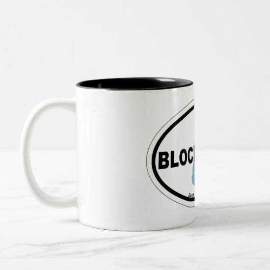 Block-Insel Zweifarbige Tasse (Links)