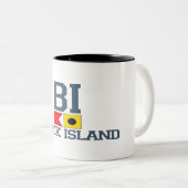 Block-Insel Zweifarbige Tasse (VorderseiteRechts)