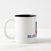 Block-Insel Zweifarbige Tasse (Links)