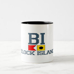 Block-Insel Zweifarbige Tasse