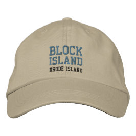 BLOCK ISLAND 2 BESTICKTE KAPPE