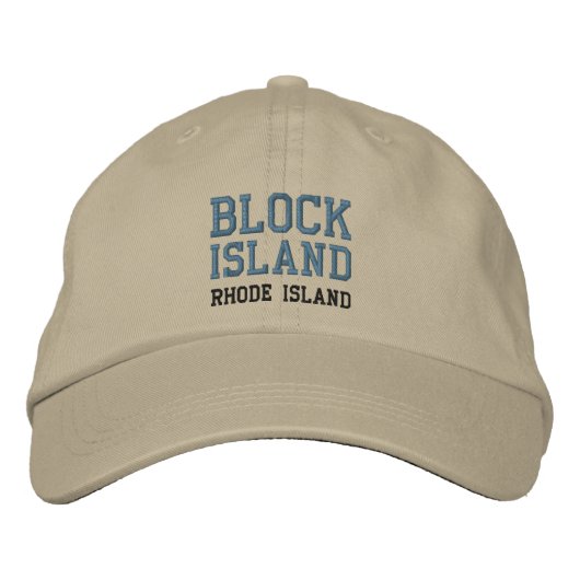 BLOCK ISLAND 2 BESTICKTE KAPPE (Vorderseite)