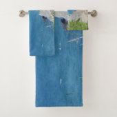 Block Island Bluffs - Block Island, Rhode Island Badhandtuch Set (Insitu)