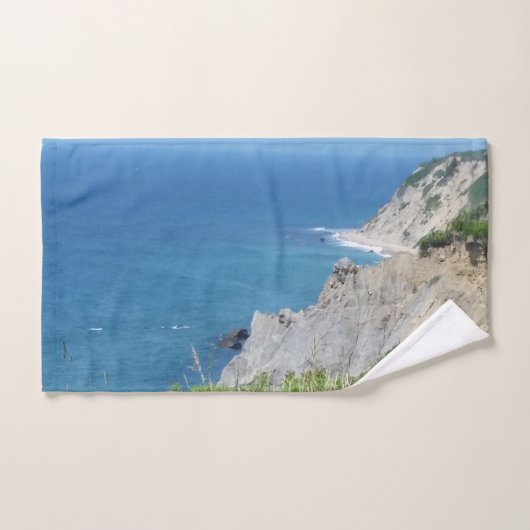 Block Island Bluffs - Block Island, Rhode Island Badhandtuch Set (Handtuch)