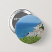 Block Island Bluffs - Block Island, Rhode Island Button (Vorne & Hinten)