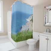 Block Island Bluffs - Block Island, Rhode Island Duschvorhang (Beispiel)