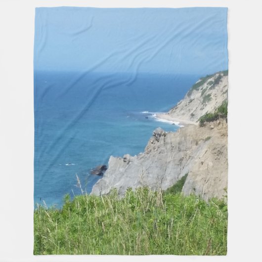 Block Island Bluffs - Block Island, Rhode Island Fleecedecke (Vorderseite)