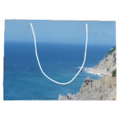 Block Island Bluffs - Block Island, Rhode Island Große Geschenktüte (Rückseite)